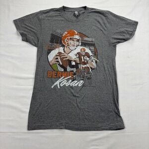 Cleveland Browns Bernie Kosar Graphic T-Shirt Medium Heather Gray GV Art Design